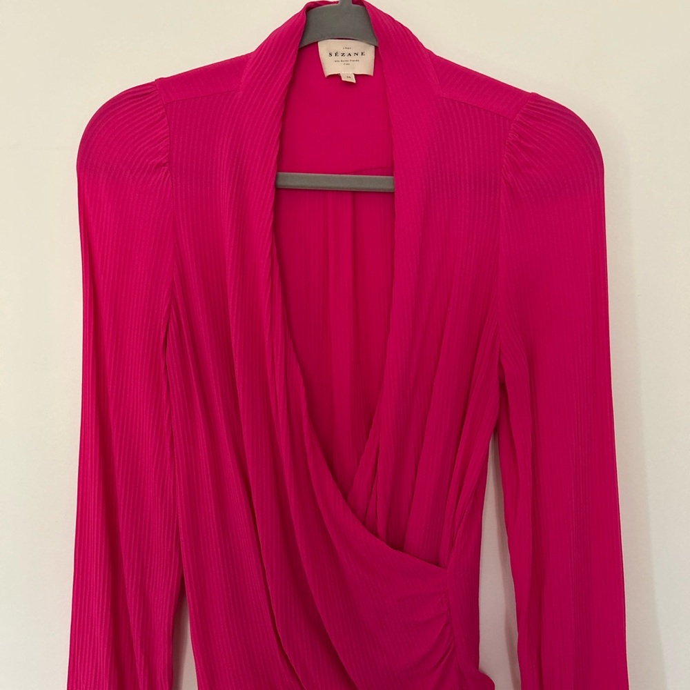 Sézane Fuchsia Blouse